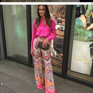 Zara palazzo printed pants